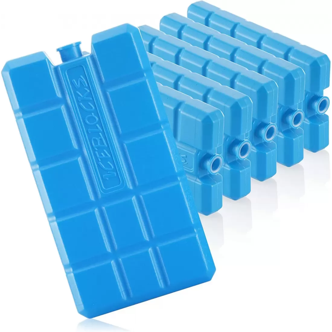 Set of 6 cooling tablets for cooler box/bag, Blue