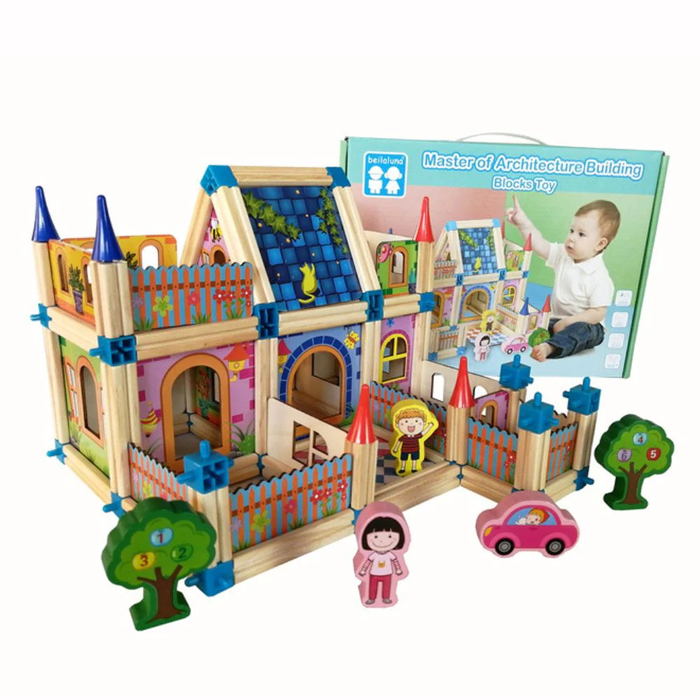 Beilaluna Master of Architecture Wooden Building Blocks Toy