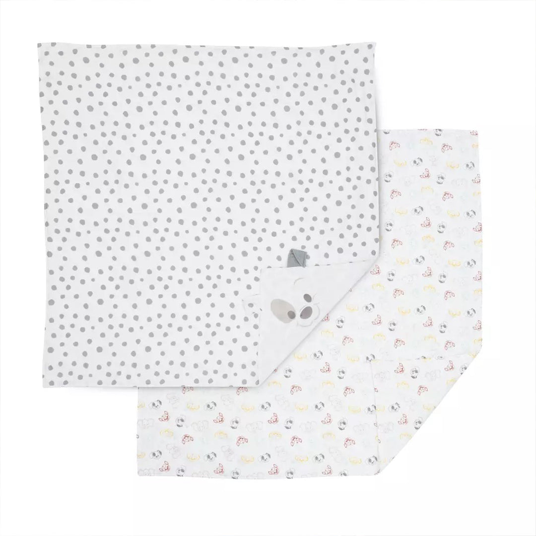 Dumbo, Bambi, Patch and Simba Baby Muslin Blankets, Set of 2