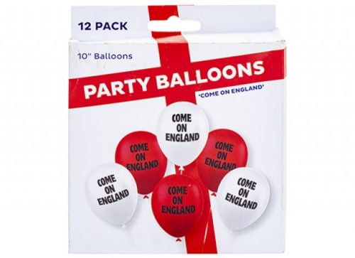 Pack of 12 Come On England Printed 10″ Balloons