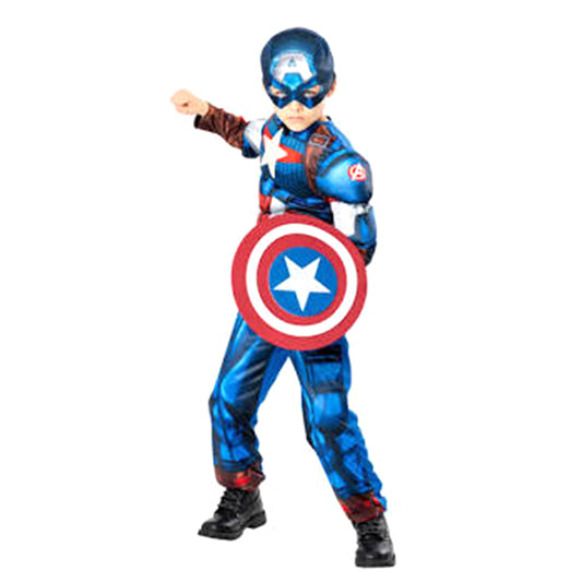 Toddler Captain America Superhero Costume Set - Fits Ages 3 to 4