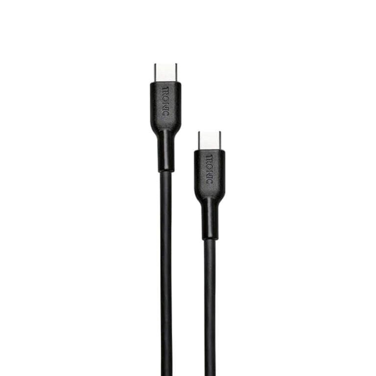 TRONIC charging and data cable for charging or data transfer (Type C to C, black)