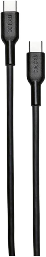 TRONIC charging and data cable for charging or data transfer (Type C to C, black)