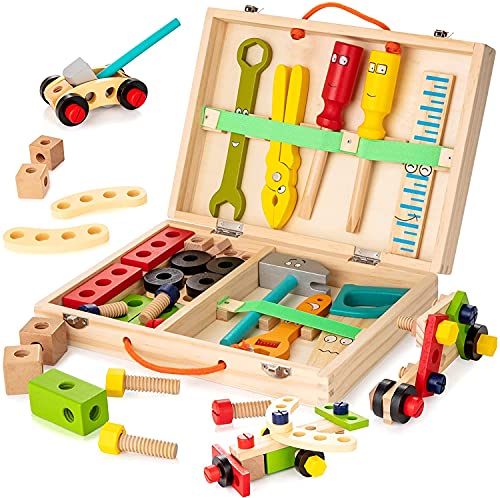 Wooden Toolbox Set
