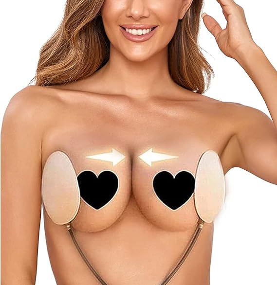 Push up Frontless Bra Kit Wire, Deep Plunge Bra Kit Frontless Backless Strapless Bra for Women