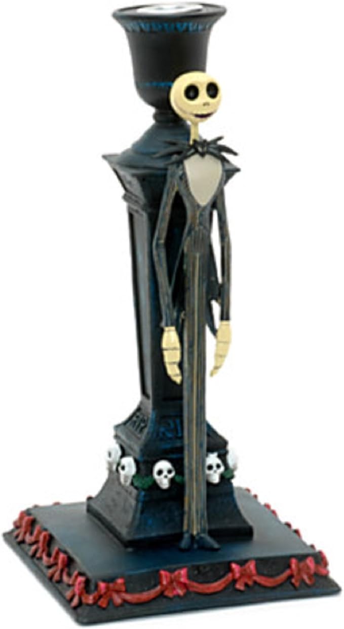 ديزني كابوس قبل عيد الميلاد ضوء حامل شمعة جاك سكيلينجتون