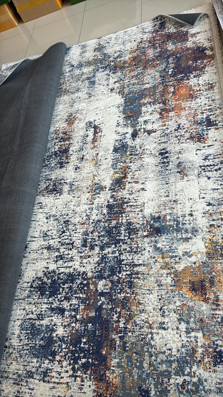Rugs and More Washable Area Rug - Short Pile Machine Washable Runner, Easy to Clean, Child & Pet Friendly - Modern Mat for Hallway, Bedroom, Kitchen, Utility Room