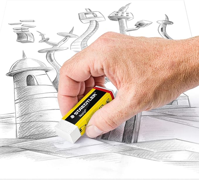 STAEDTLER 526 N-S1BK Noris Eraser & Single-Hole Sharpener (Pack of 2 Pieces)