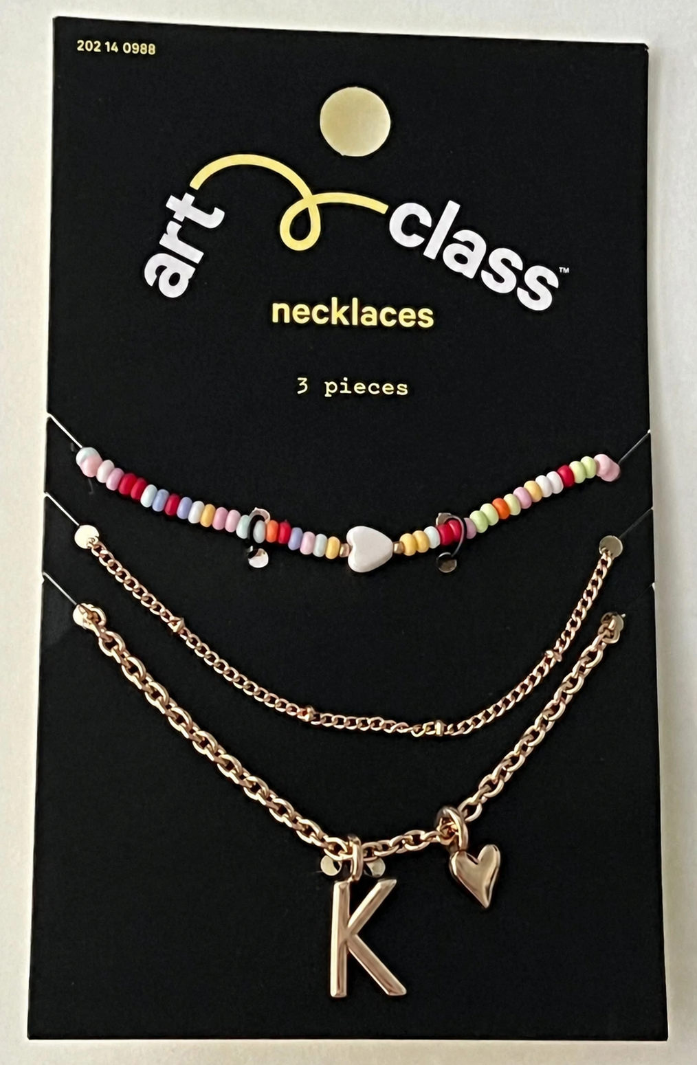 Art Class Necklaces 3 Pieces Assorted Children's Jewelry
