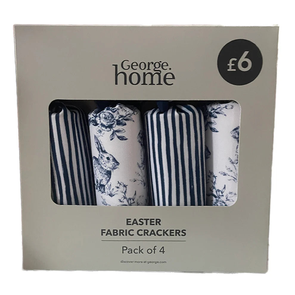 Easter Fabric Crackers Pack of 4