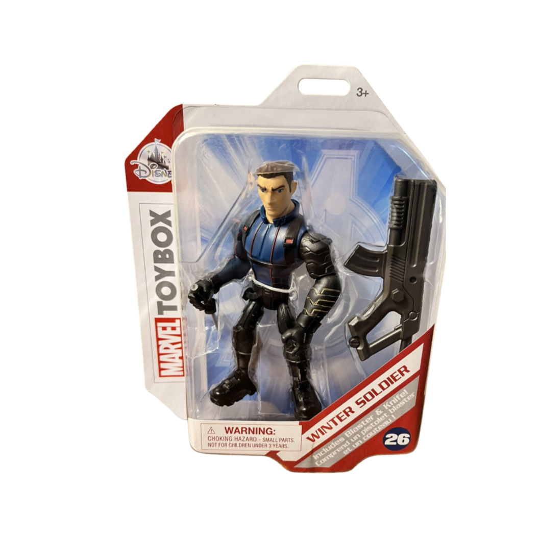صندوق ألعاب ديزني مارفل رقم 26 جندي الشتاء مع مسدس وسكين