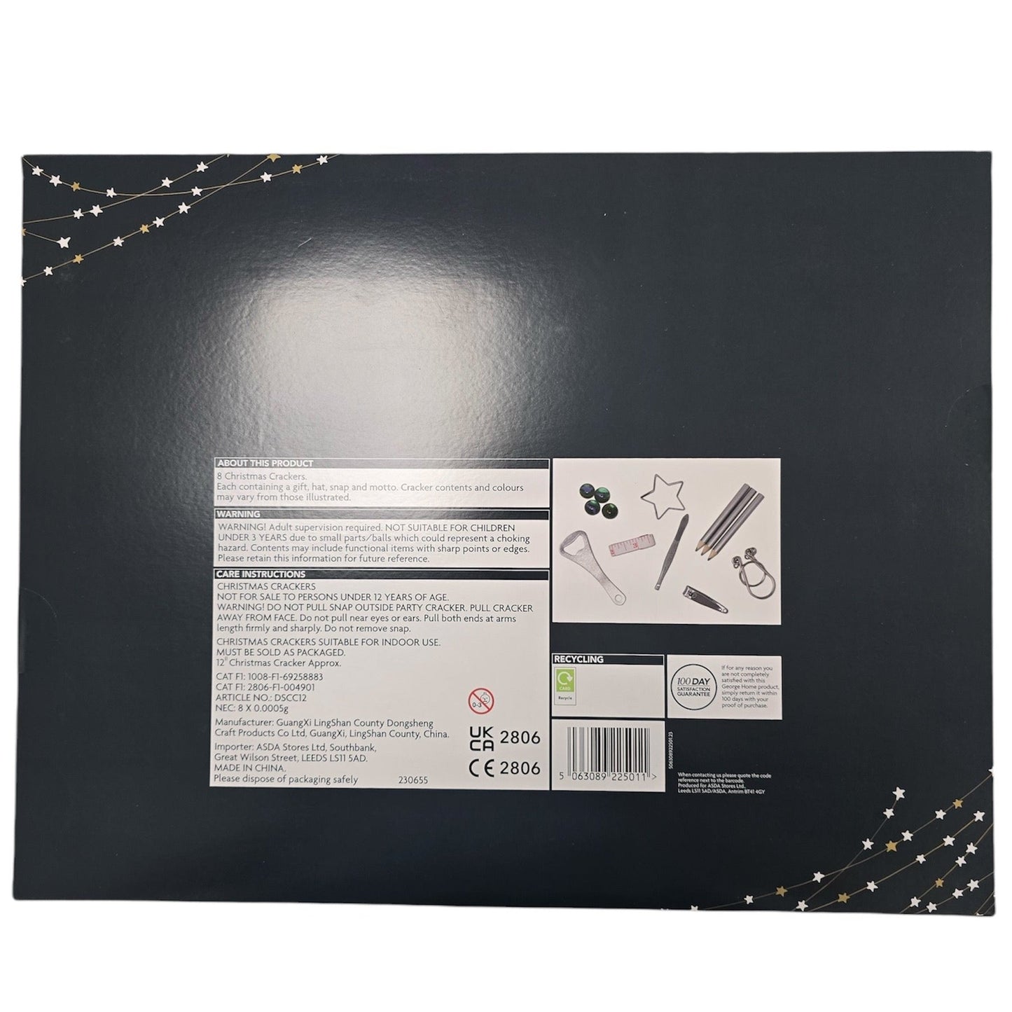 George Home 8 Premium Christmas Crackers