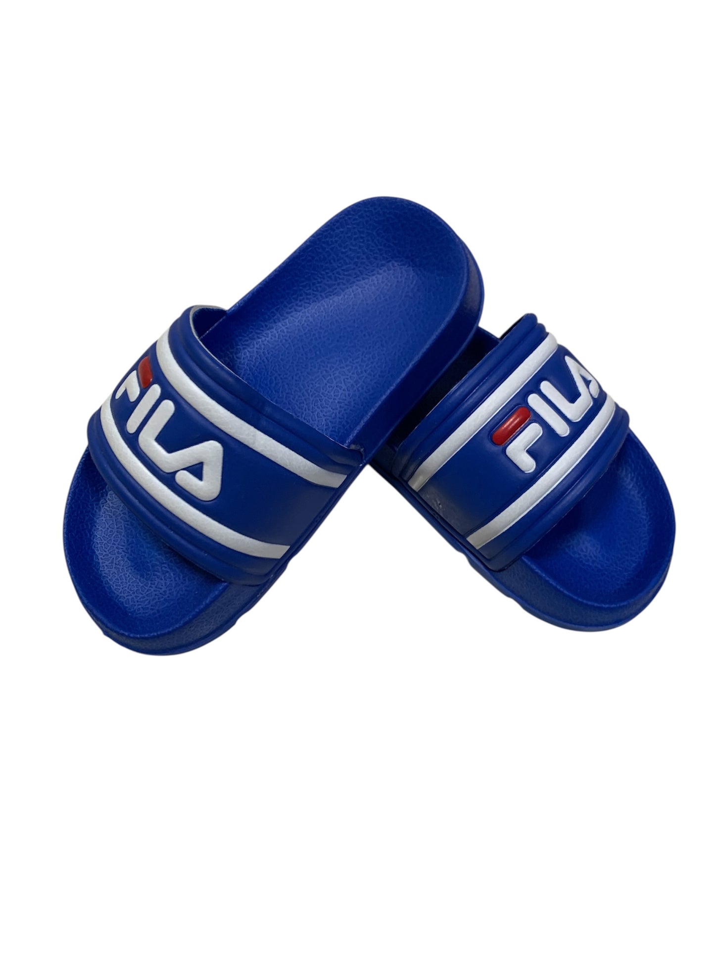 Fila Morro Bay Kids' slippers in blue.