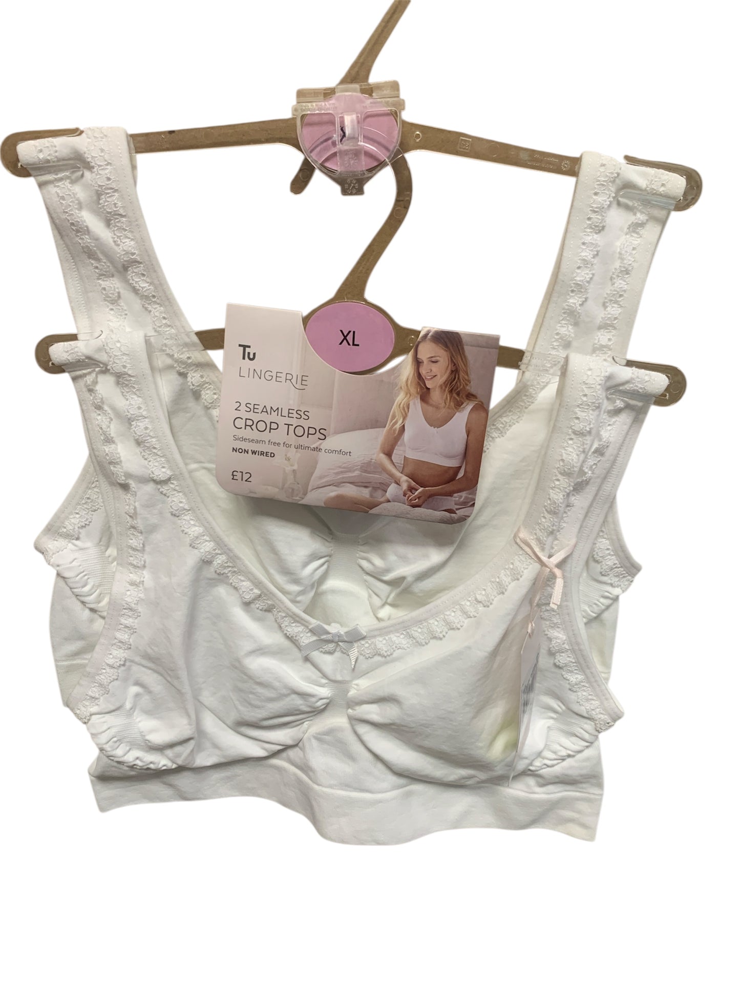 Tu Lingerie 2 Seamless Crop Tops