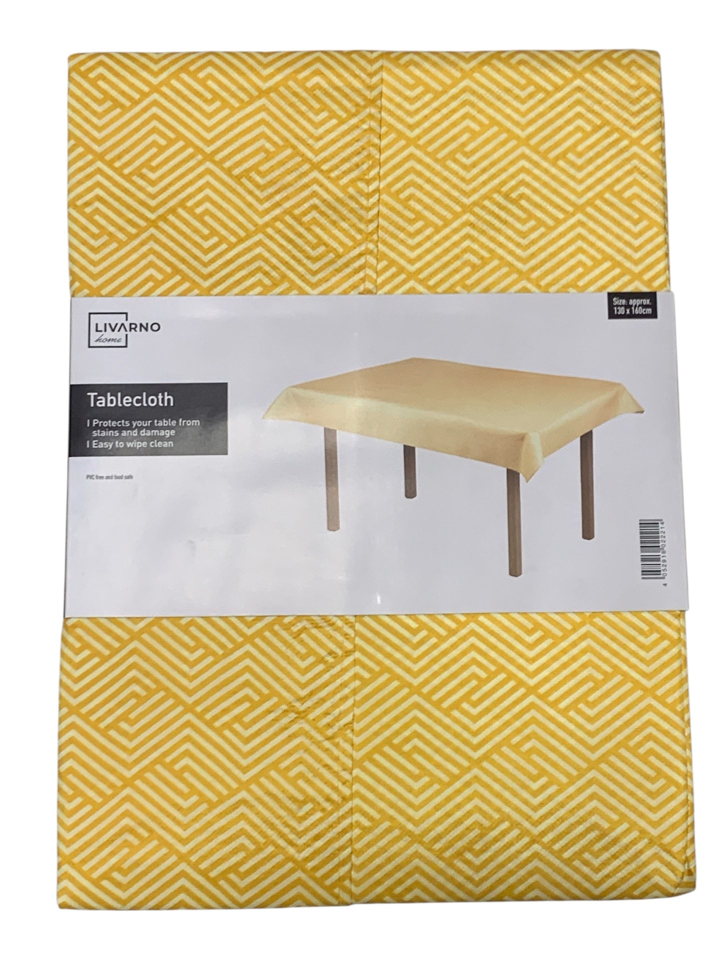 LIVARNO Tablecloth (Rectangular, Yallow, 130 x 160 cm)