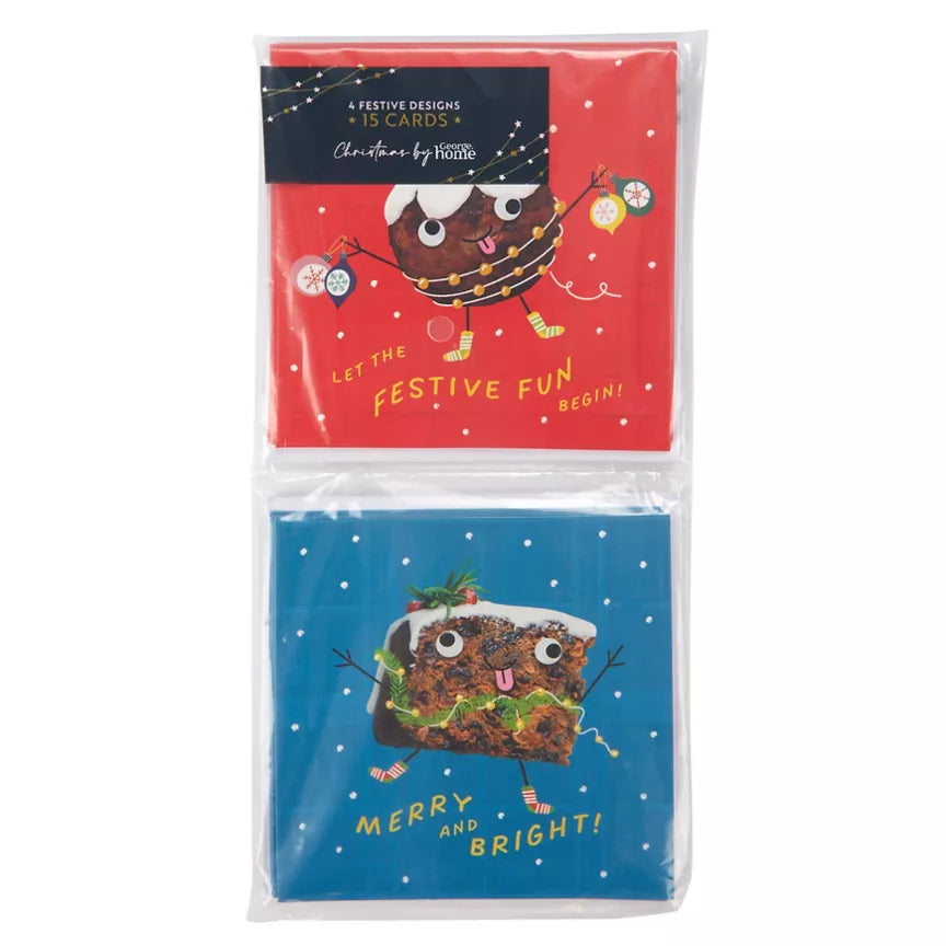 George Home Christmas Fun Food Place Card Set - 15 Count