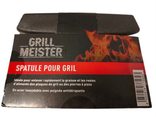 Stainless steel grill pastry spatula with non-slip handle