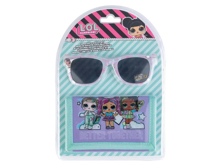 LOL Suprise Sunglasses and wallet set, 2-piece