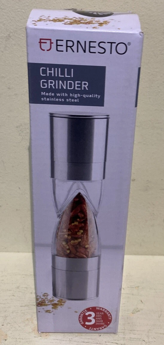 Ernesto Stainless Steel Chilli Spice Grinder Mill 5.2x22cm