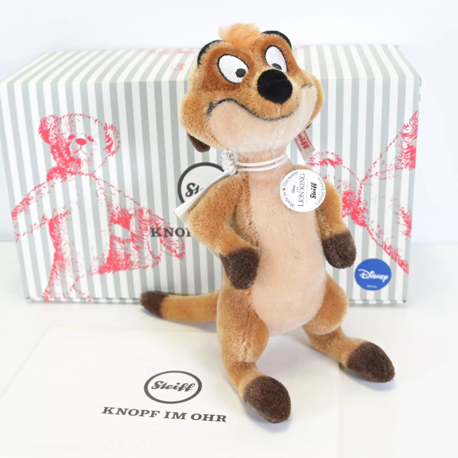 Steiff Disney Lion King Timon Limited Edition Plush Ironbridge GT