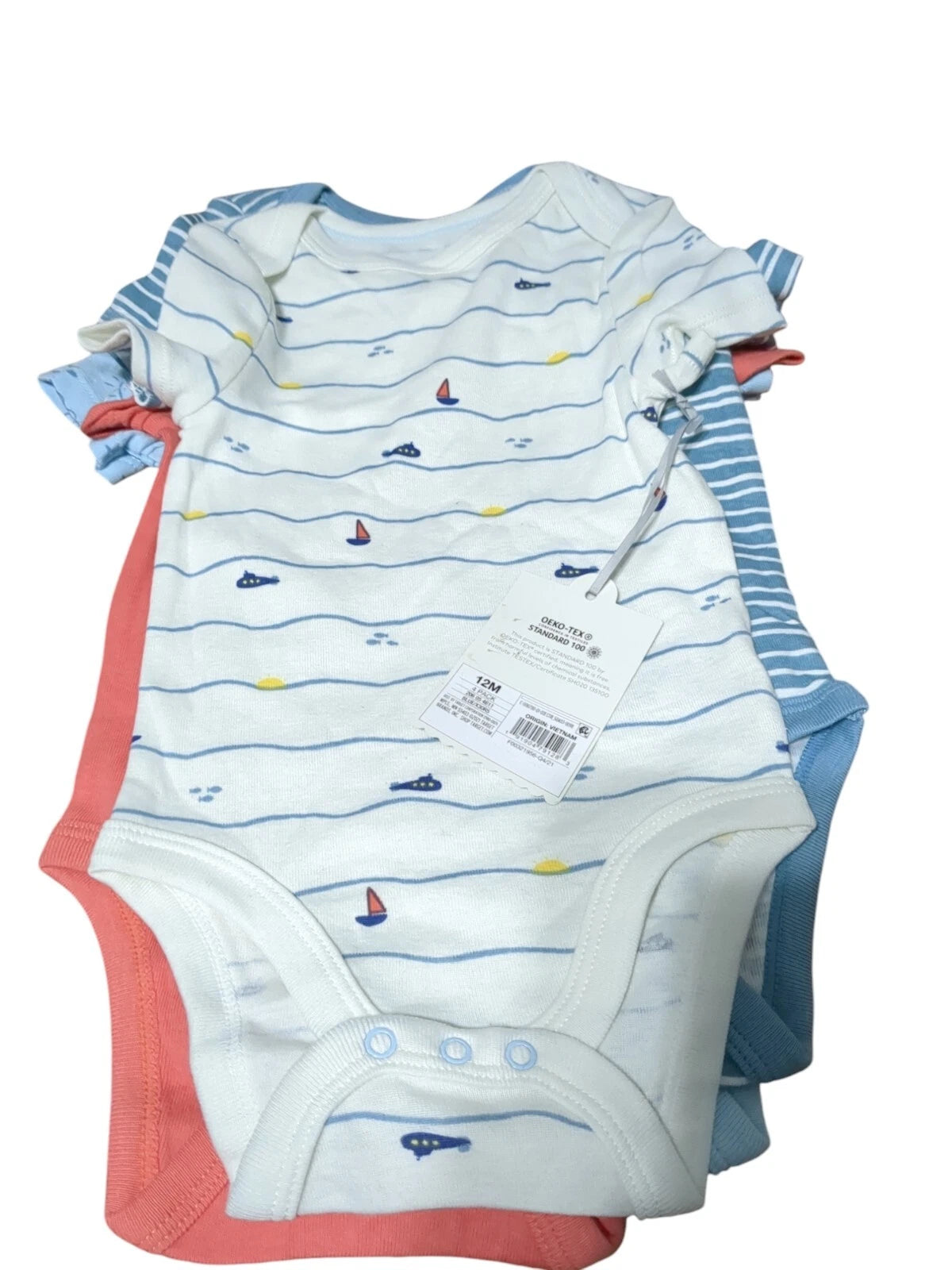 New Cloud Island Four Pack of Bodysuits