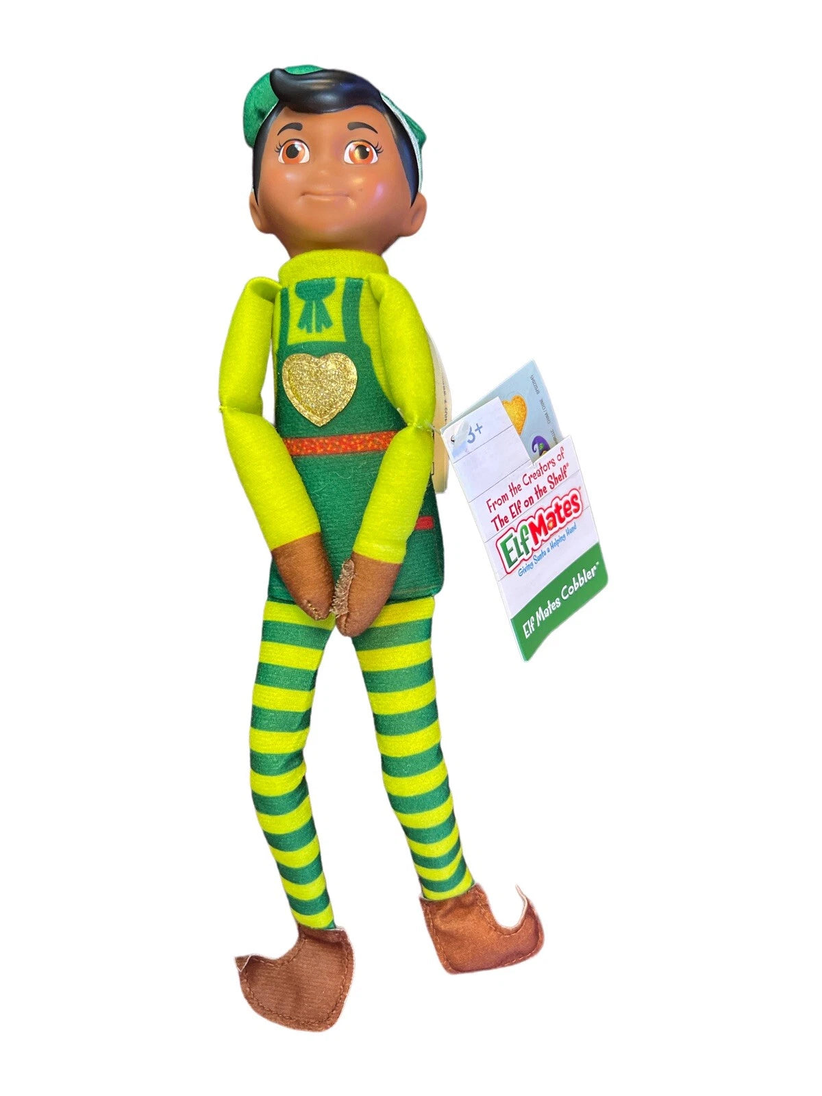 Elf Mates Toy Maker Green Lime African American Elf on The Shelf Doll Plush