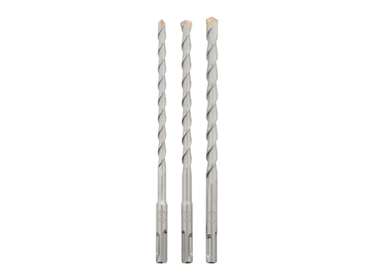 PARKSIDE SDS-Plus drill bit set or chisel set (Long 3-piece drill bit set)