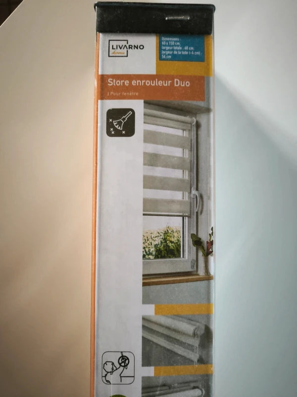Livarno White Double Roller Blind