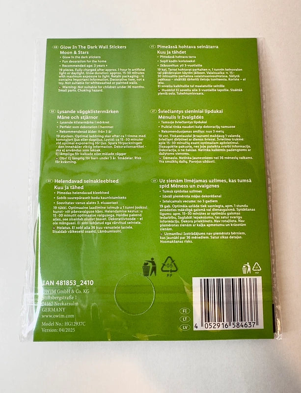 Crelando Glow in the Dark Stickers