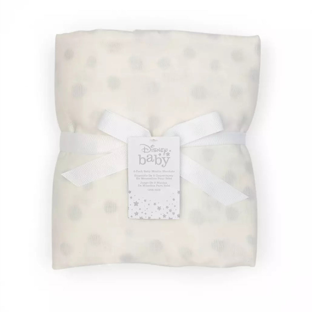 Dumbo, Bambi, Patch and Simba Baby Muslin Blankets, Set of 2