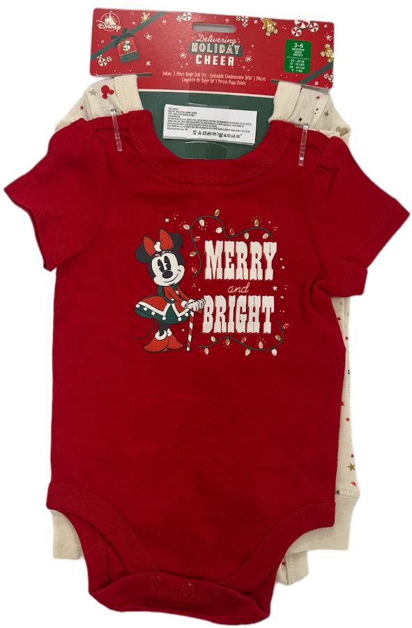 طقم بدلة للجسم للرضع من ديزني مكون من 3 قطع