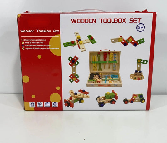 Wooden Toolbox Set