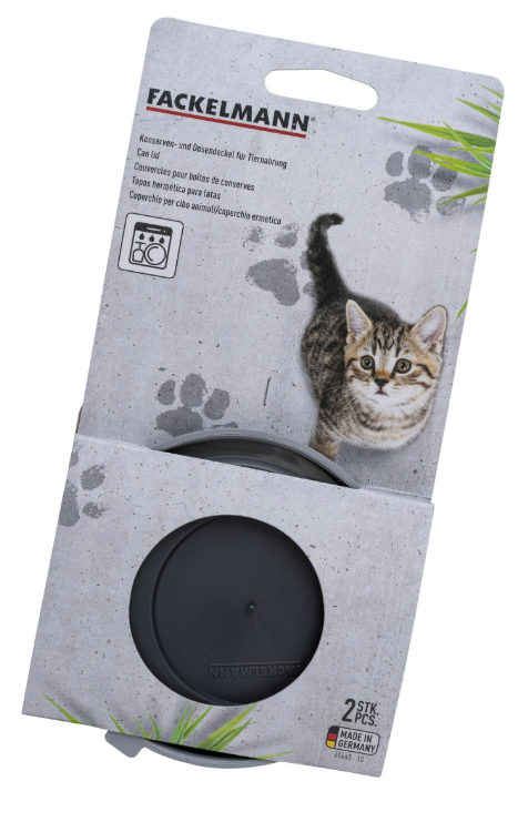 Fackelmann dog and cat food can closures, 2 pieces