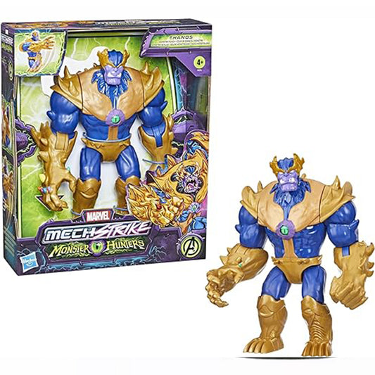 لعبة Marvel Avengers Mech Strike Monster Hunters Monster Punch Thanos، شخصية عمل فاخرة بمقياس 9 بوصة 