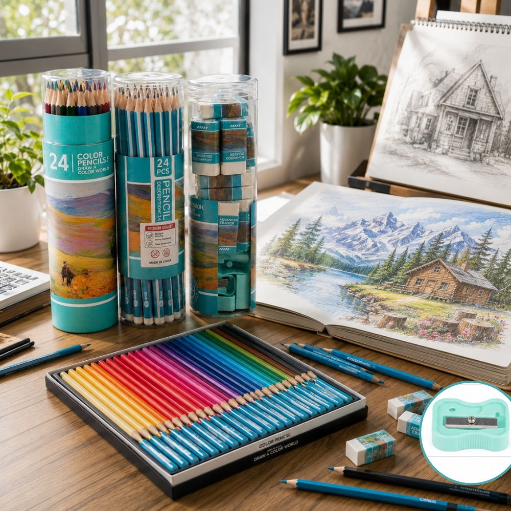 Professional Art Drawing Kit 48 Pcs
