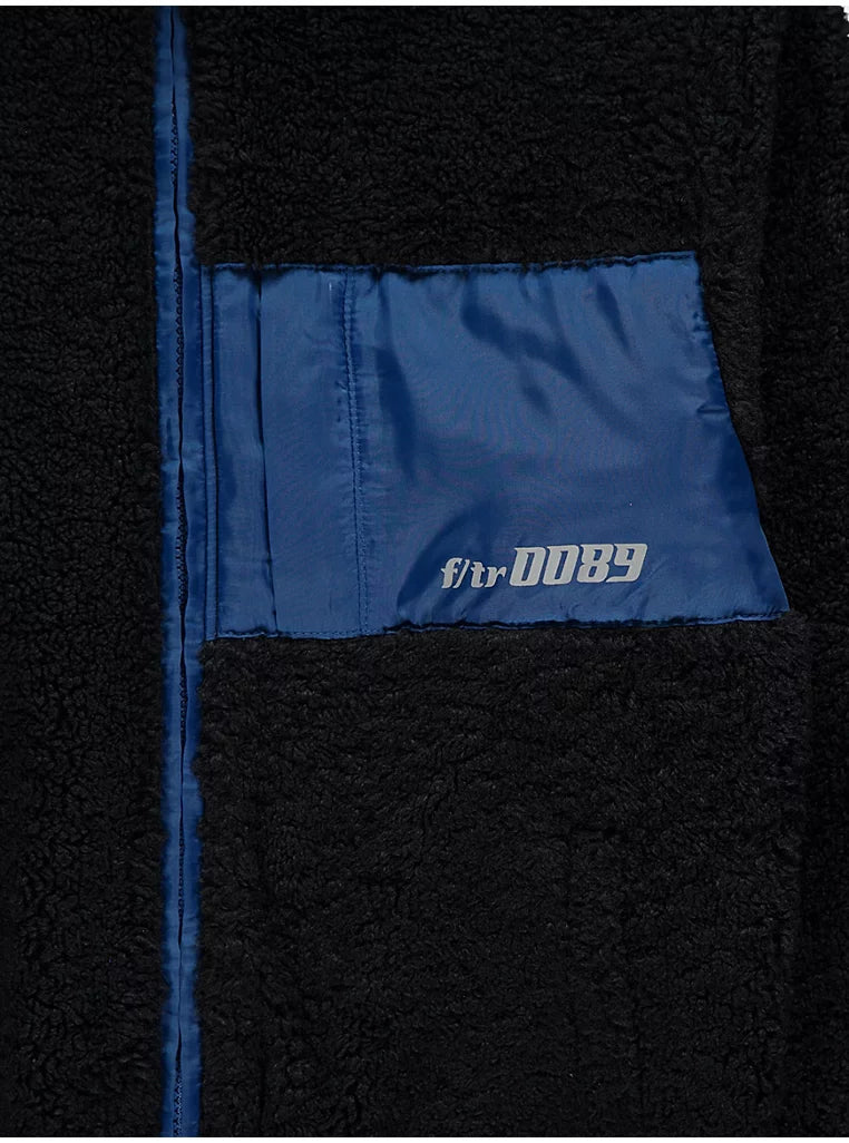 Black Borg Pocket Zip Up Fleece