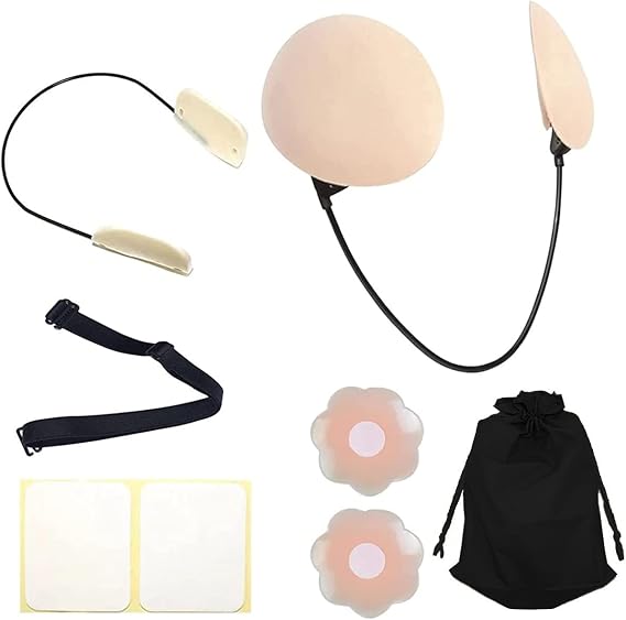 Push up Frontless Bra Kit Wire, Deep Plunge Bra Kit Frontless Backless Strapless Bra for Women