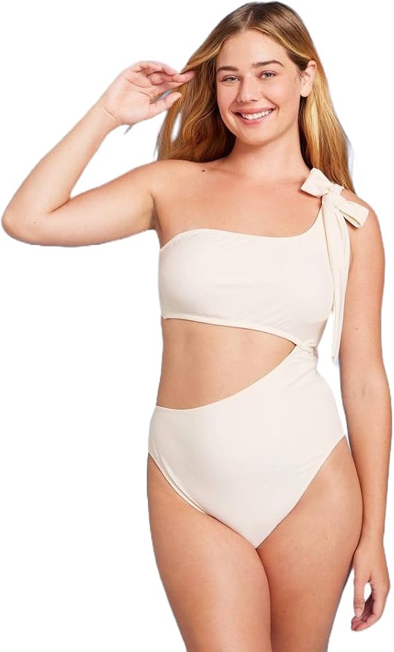 Women's Swimsuit (Off-White, XL)