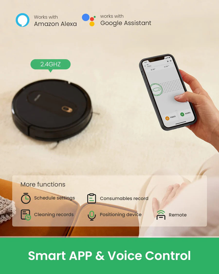 Vactidy Nimble T6 Robotic Vacuum Cleaner 2800Pa 120 Min