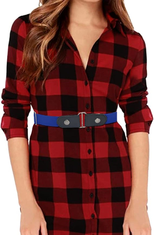 Minimalist Belt No Buckle Comfortable Elastic Belt for Women or Men No Buckle No Bump No Hassle Belt