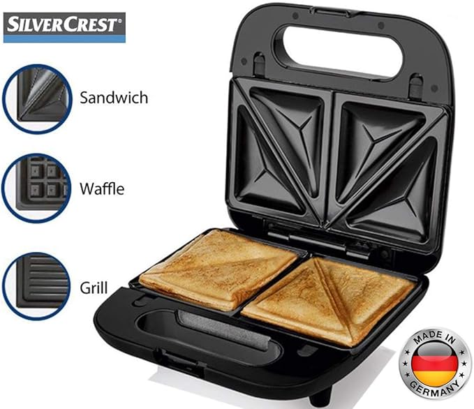 3-in-1 Multiplate Sandwich maker, Grill and Waffle
