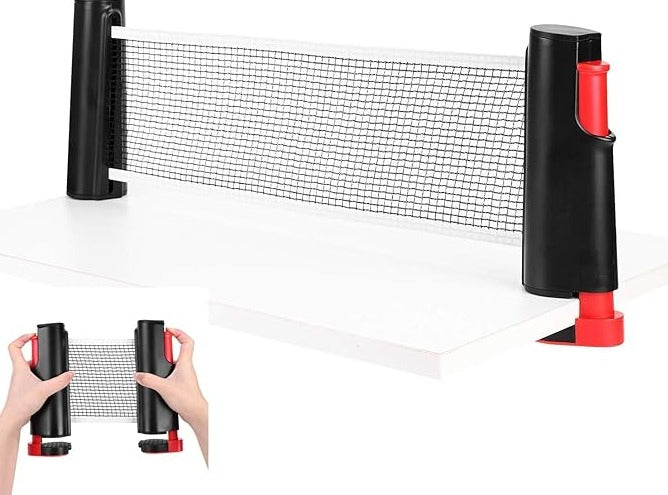 Catch the Ping Pong Fever: Foldable & Adjustable Net Set for Table Tennis Thrills