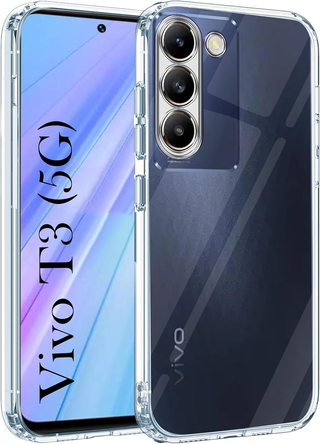 Silicone Back Cover for Vivo T3 5G