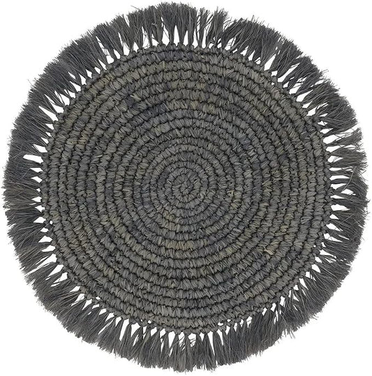 Raffia Protection Fringe (Black) 15 CM