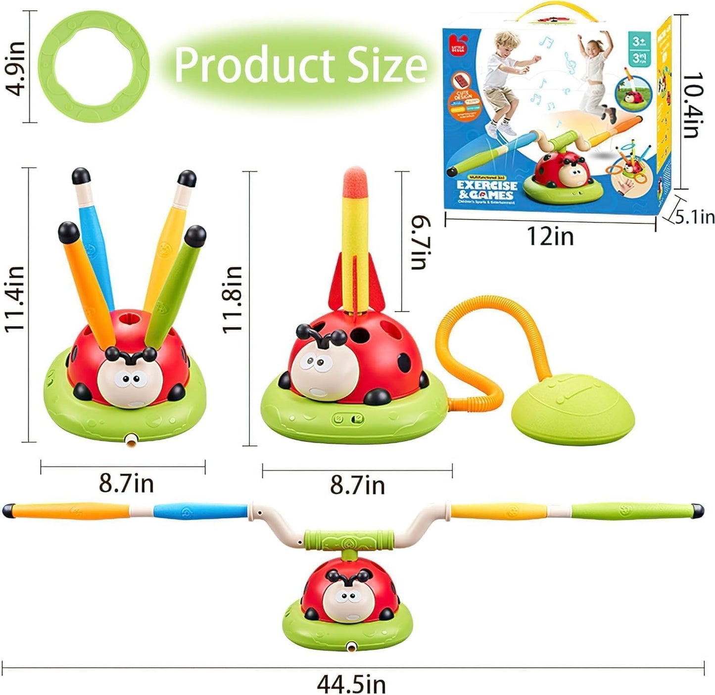 Exercise & Games 3 in 1 Toys