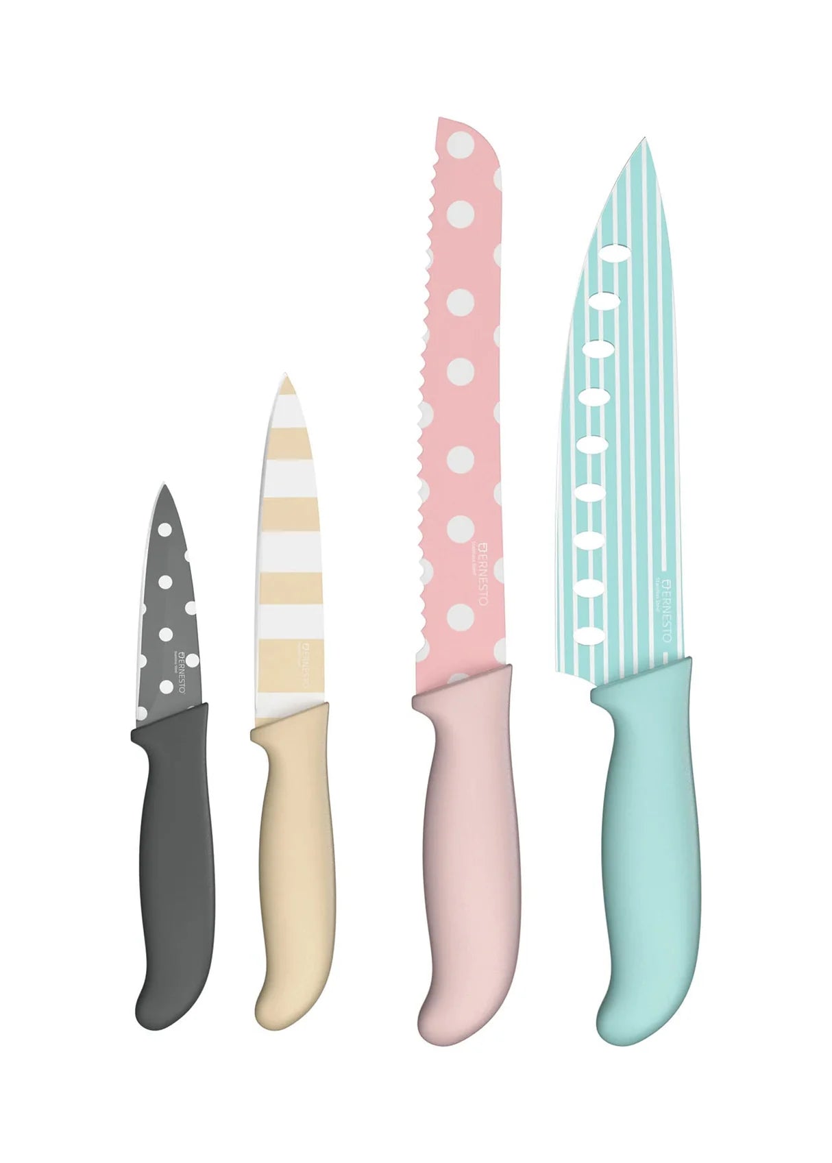 Knife set, 4-piece (colorful)
