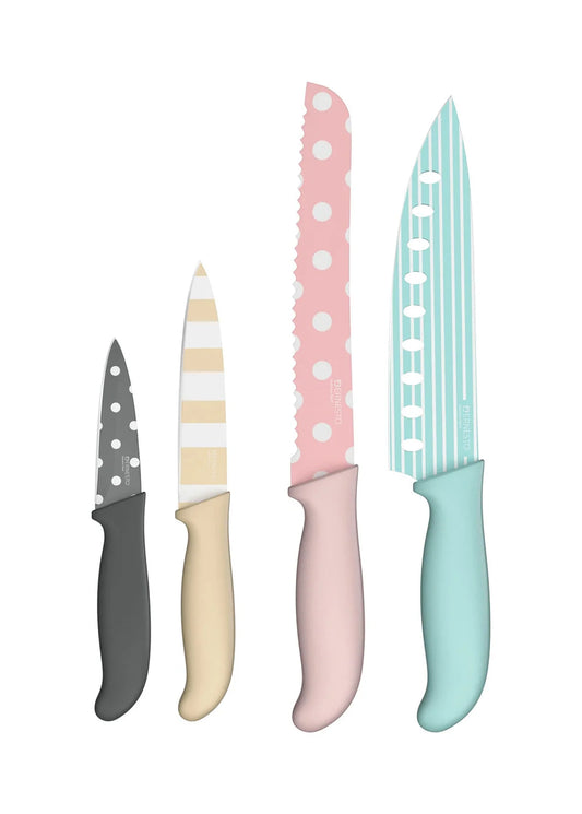 Knife set, 4-piece (colorful)