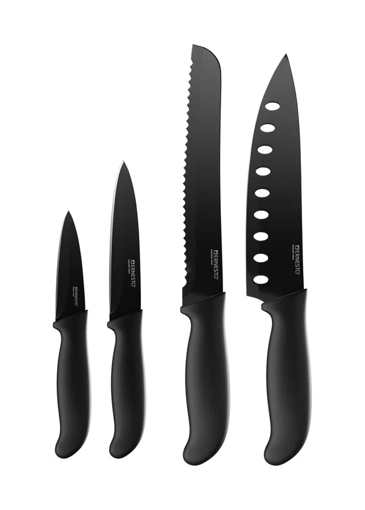 Knife set, 4-piece (black)