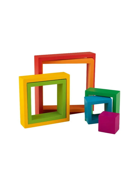 PlayTive Junior Wooden Rainbow Montessori Puzzle