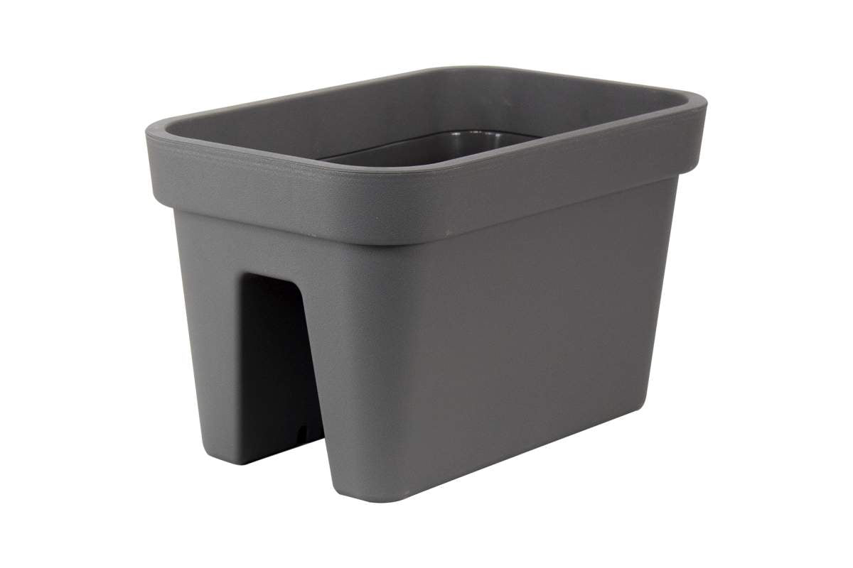 Parkside Taupe Railing Flower Pot